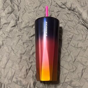 Starbucks Multicolor Gradient Tumbler with Pink Straw